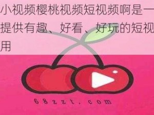 樱桃小视频樱桃视频短视频啊是一款为用户提供有趣、好看、好玩的短视频社交应用