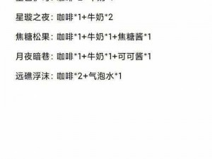 原神曲生酌微梦果汁类全配方大揭秘：探索曲径上的美妙饮品之旅