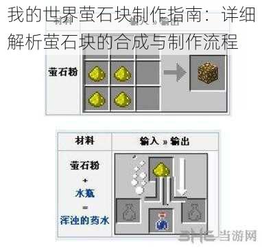 我的世界萤石块制作指南：详细解析萤石块的合成与制作流程