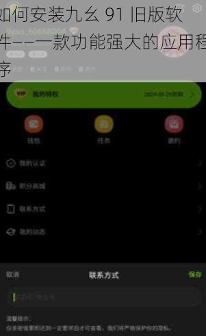 如何安装九幺 91 旧版软件——一款功能强大的应用程序