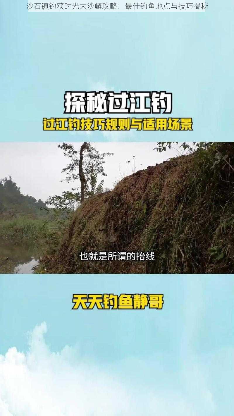 沙石镇钓获时光大沙鲢攻略：最佳钓鱼地点与技巧揭秘