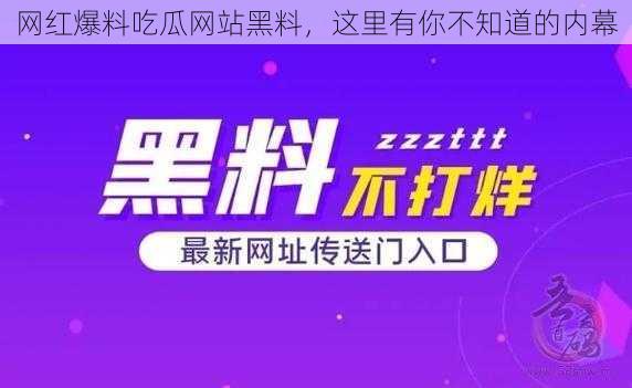 网红爆料吃瓜网站黑料，这里有你不知道的内幕