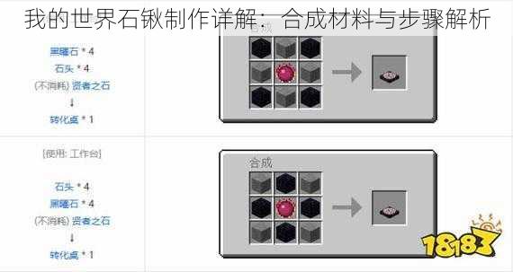 我的世界石锹制作详解：合成材料与步骤解析