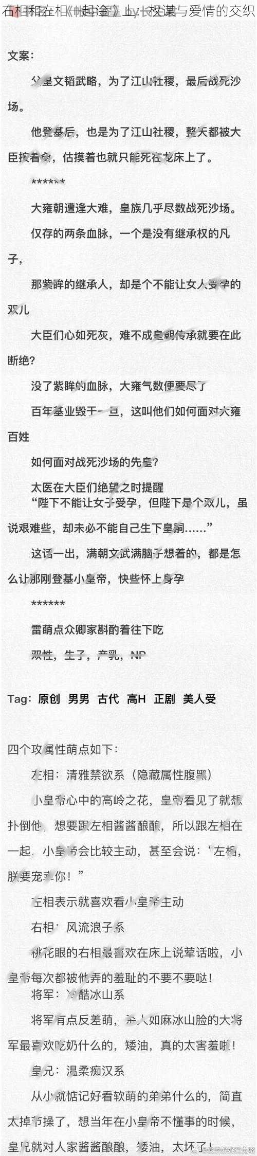 右相和左相一起淦皇上：权谋与爱情的交织